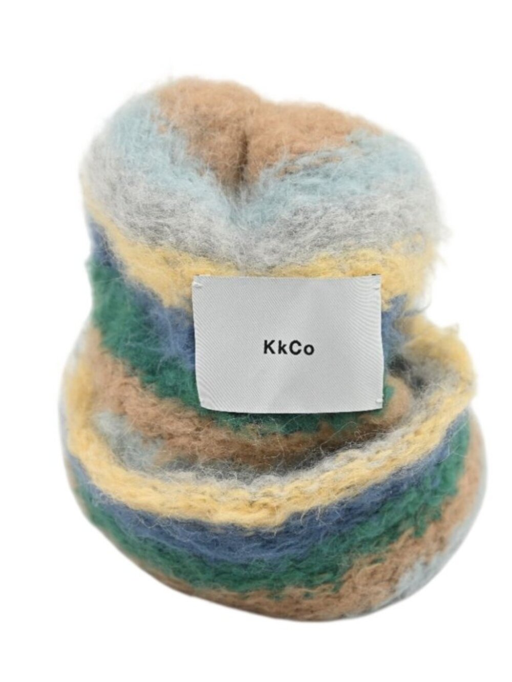 KkCo Striped Suri Beanie in Blue